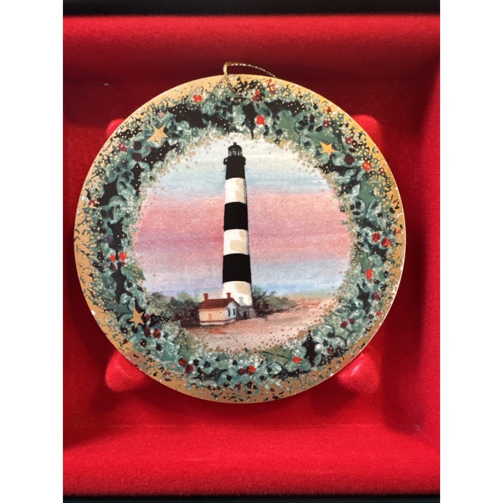 P.‎ Buckley Moss Rare Porcelain Ornament COA Bodie Lighthouse A2283/5000